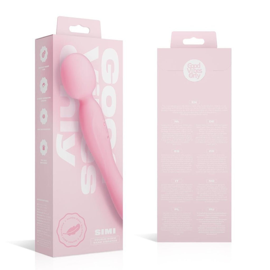 Вібромасажер Good Vibes Only SIMI Double-Sided Wand Vibrator Soft Silicone
