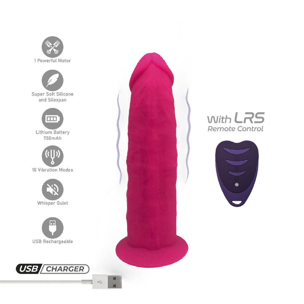 Фалоімітатор з вібрацією SilexD Henry Vibro Pink MODEL 2 size 7in + LRS