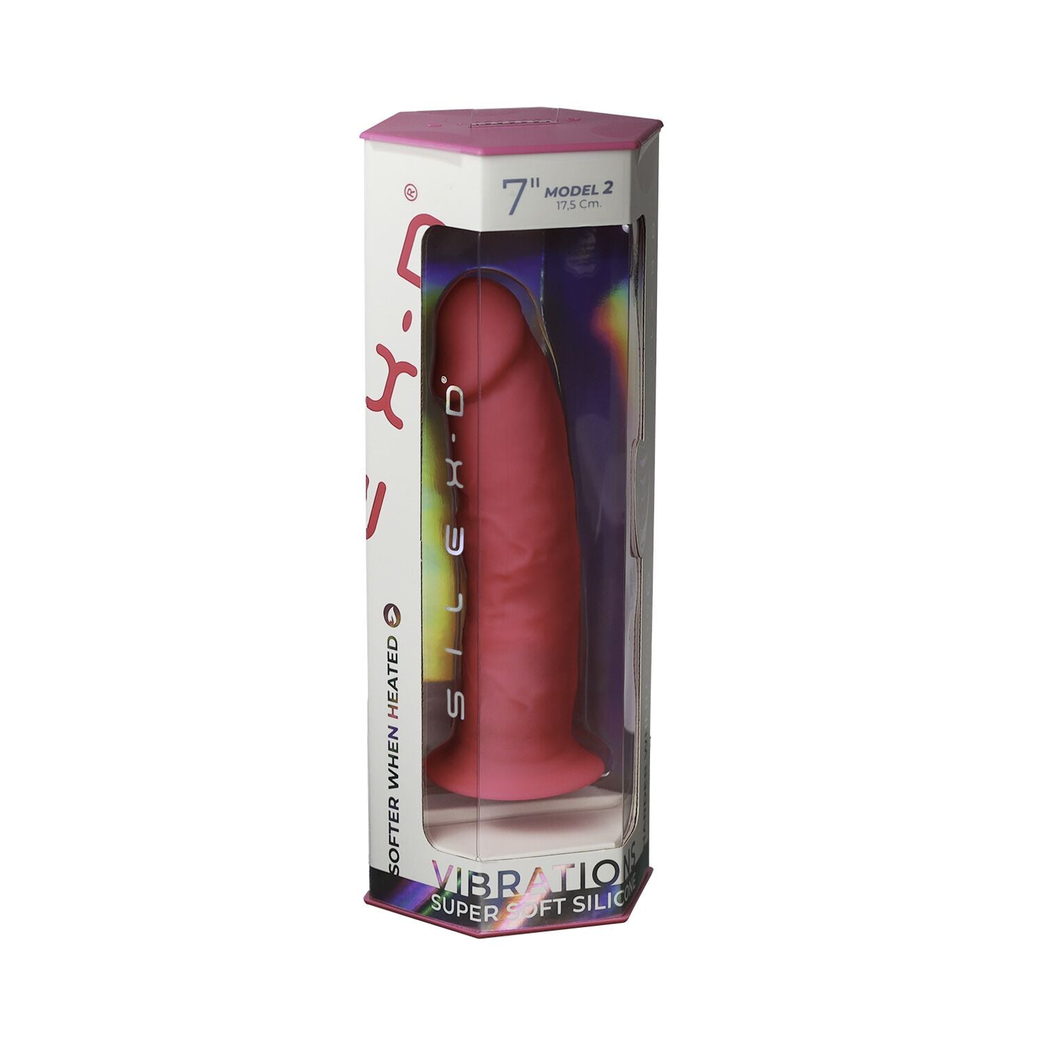 Фалоімітатор з вібрацією SilexD Henry Vibro Pink MODEL 2 size 7in + LRS