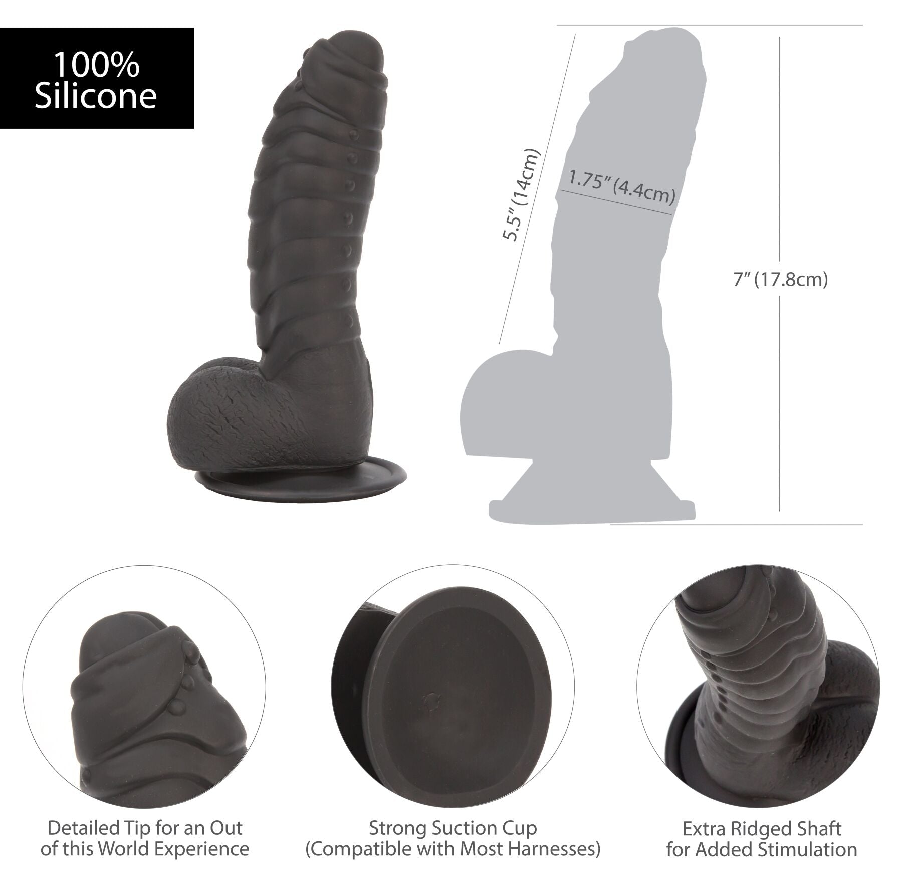 Фалоімітатор ADDICTION Ben 7 Dildo With Balls