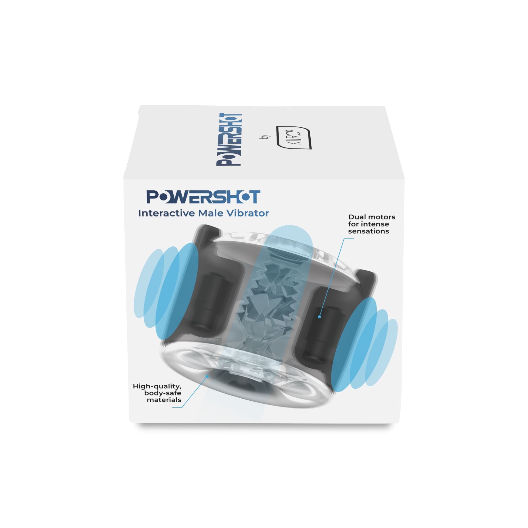 Інтерактивний мастурбатор 2в1 з вібрацією KIIROO PowerShot