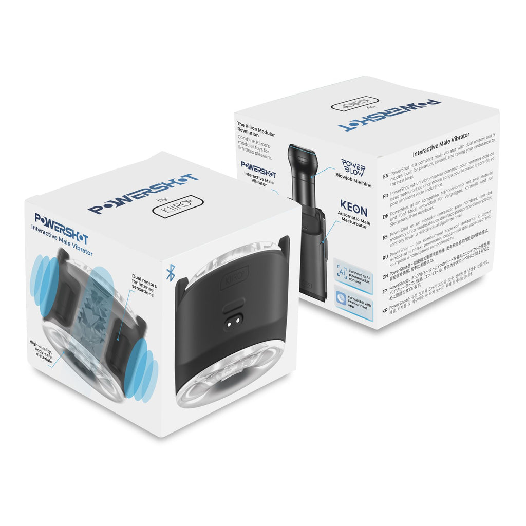 Інтерактивний мастурбатор 2в1 з вібрацією KIIROO PowerShot