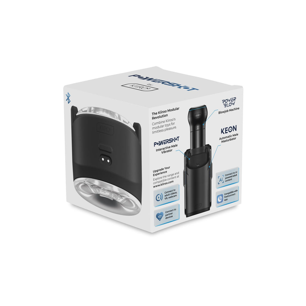 Інтерактивний мастурбатор 2в1 з вібрацією KIIROO PowerShot