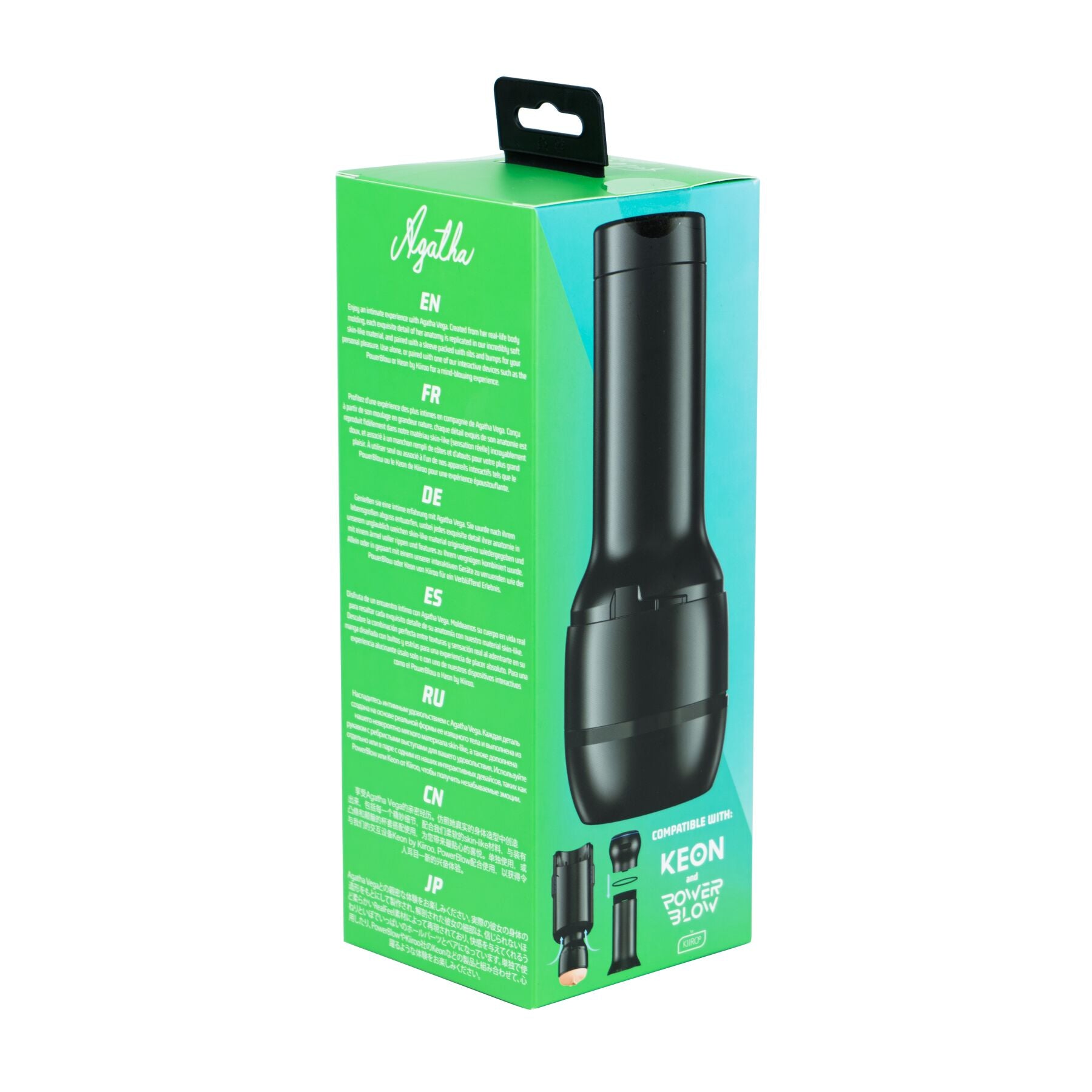 Мастурбатор Kiiroo Feel Agatha Vega PBC, сумісний з PowerBlow и Keon