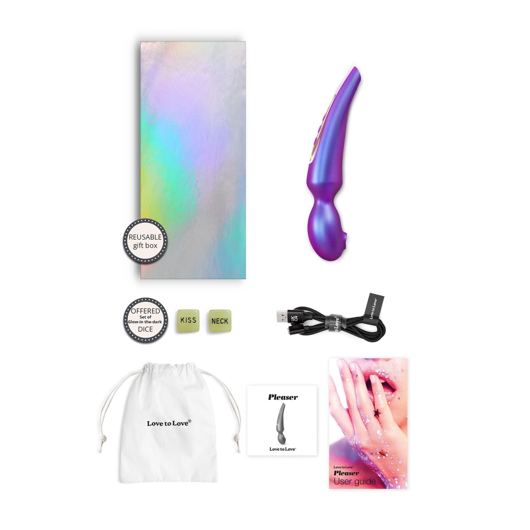 Стимулятор для клітора Love To Love Pleaser Iridescent Night