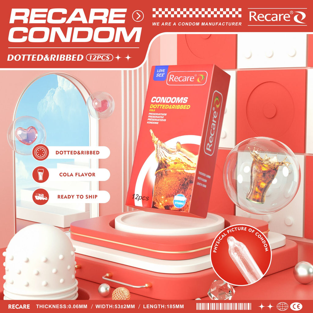 Презервативи Recare Cola Dotted&Ribbed Condoms