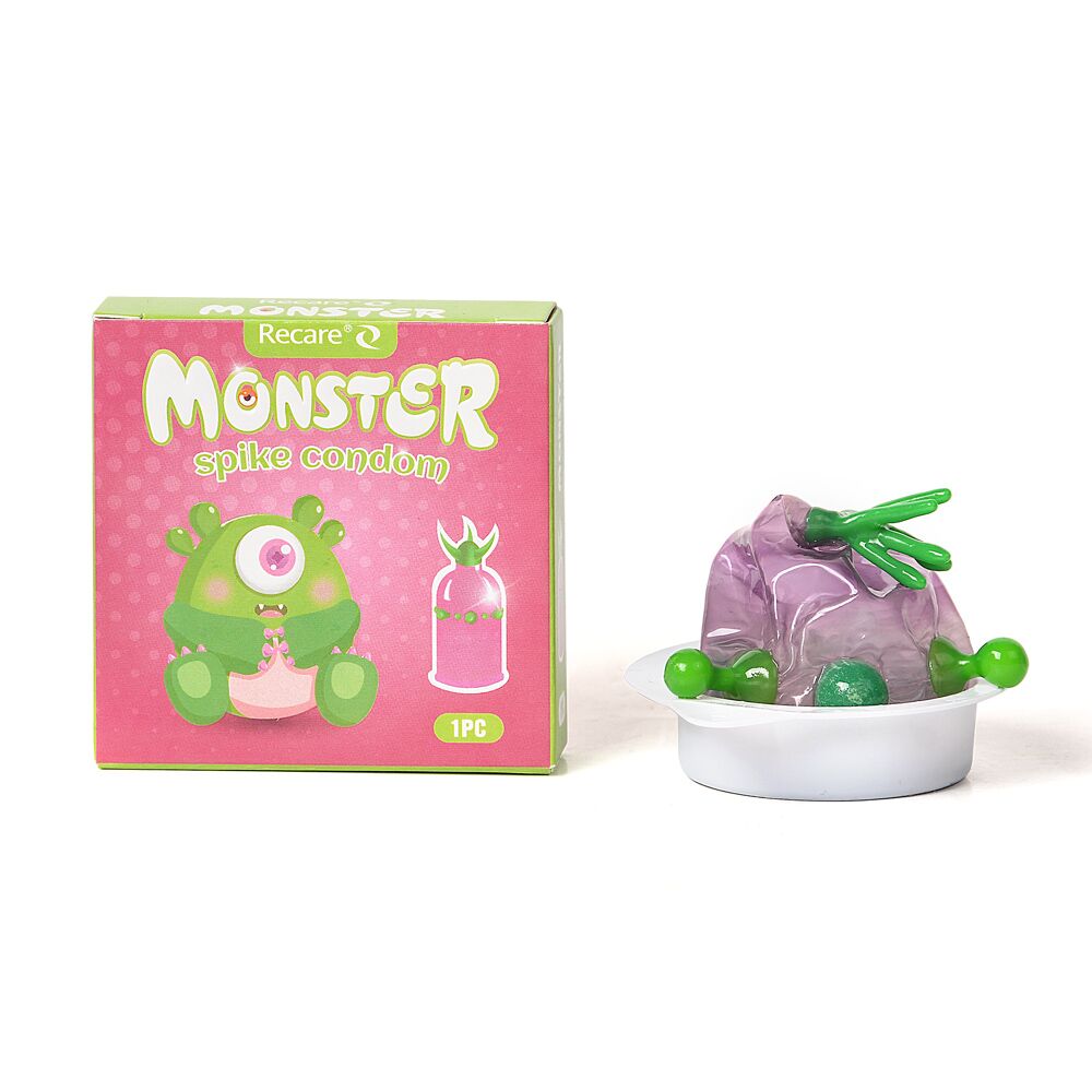 Презервативи Recare Green Monster Spike Condoms