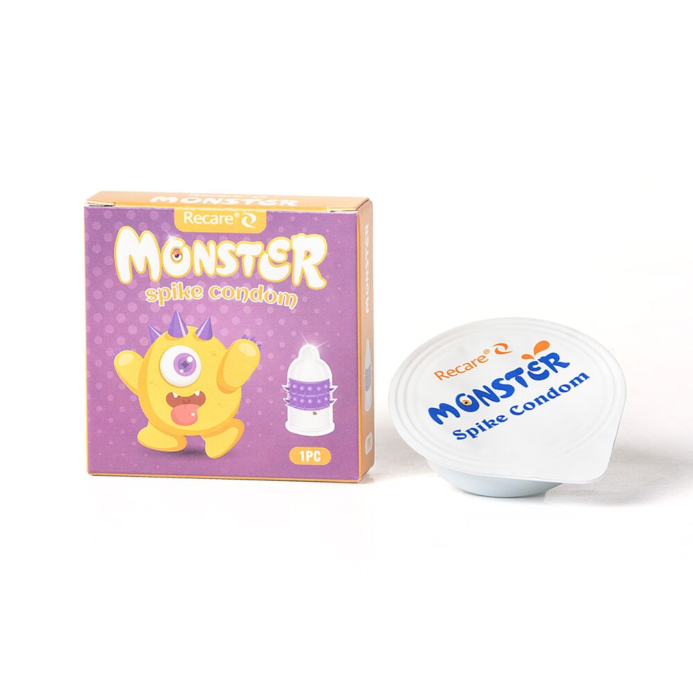 Презервативи Recare Yellow Monster Spike Condoms