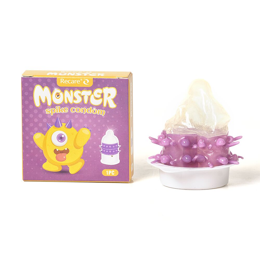 Презервативи Recare Yellow Monster Spike Condoms