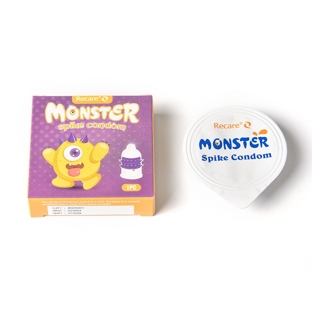 Презервативи Recare Yellow Monster Spike Condoms