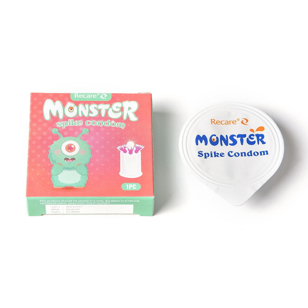 Презервативи Recare Turquoise Monster Spike Condoms
