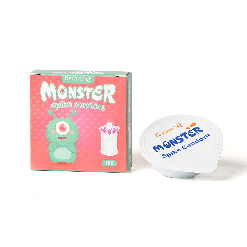 Презервативи Recare Turquoise Monster Spike Condoms