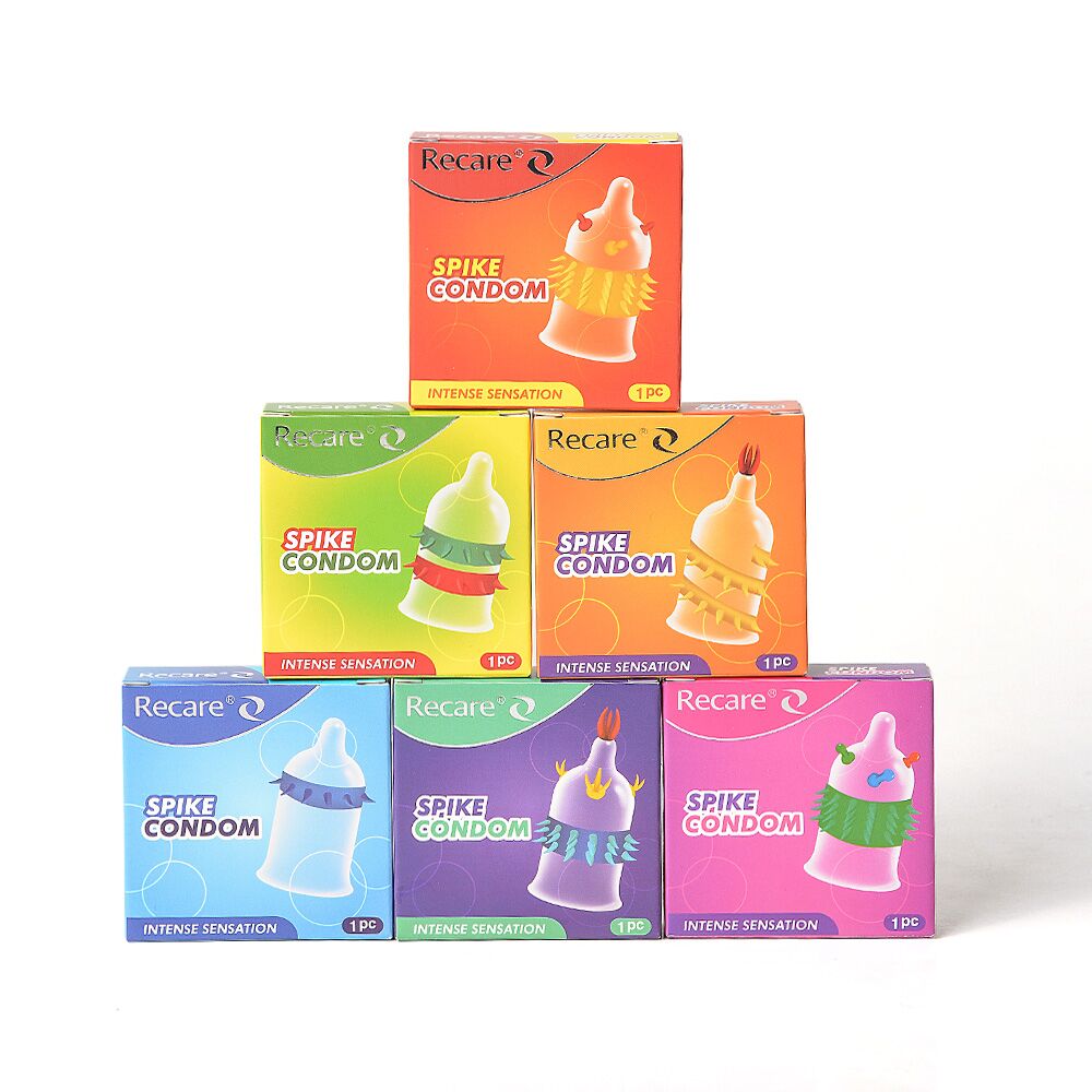 Презервативи Recare Spike Condoms Pink (презерватив
