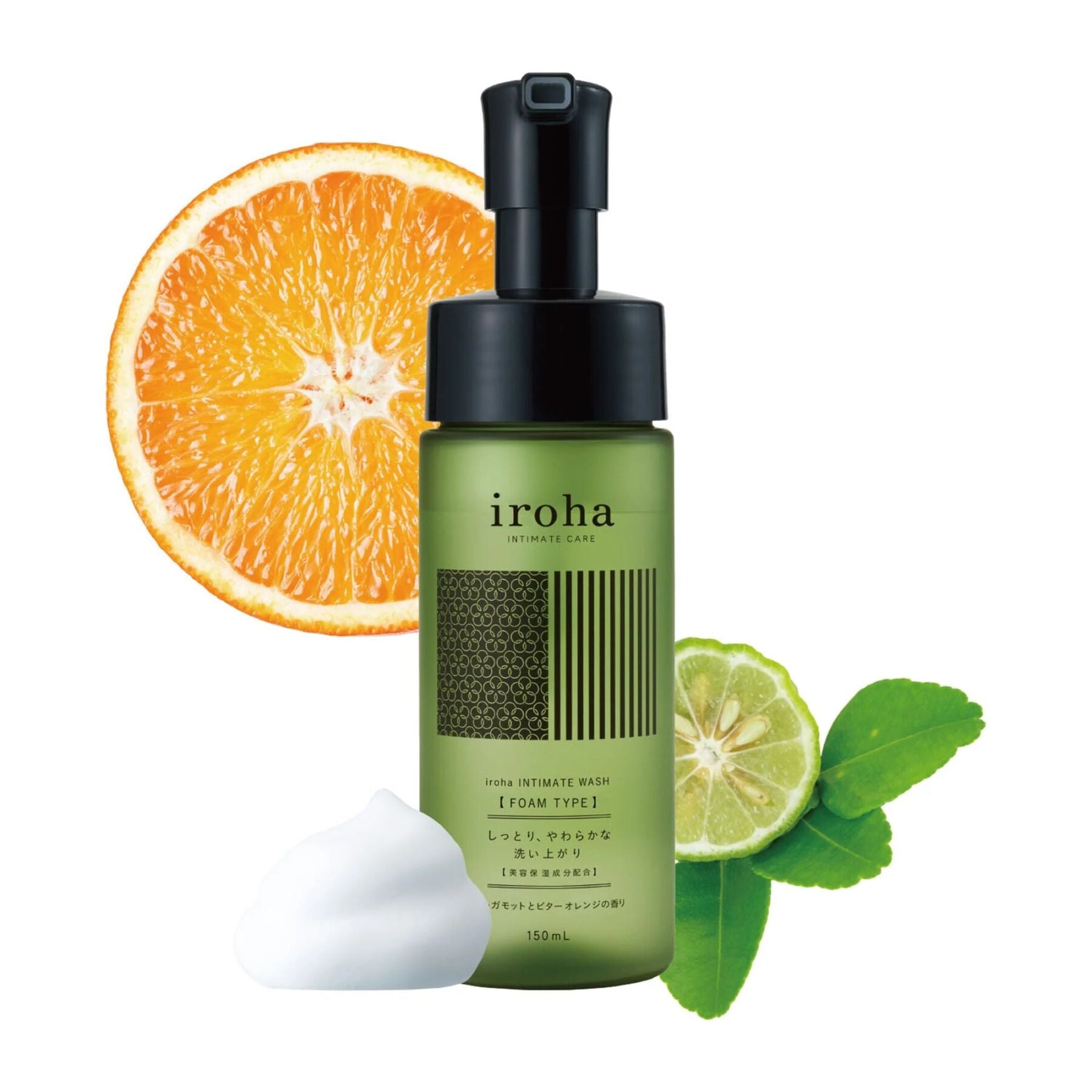 Піна для інтимного догляду Iroha Intimate Wash Foam Type Bergamot and Bitter Orange