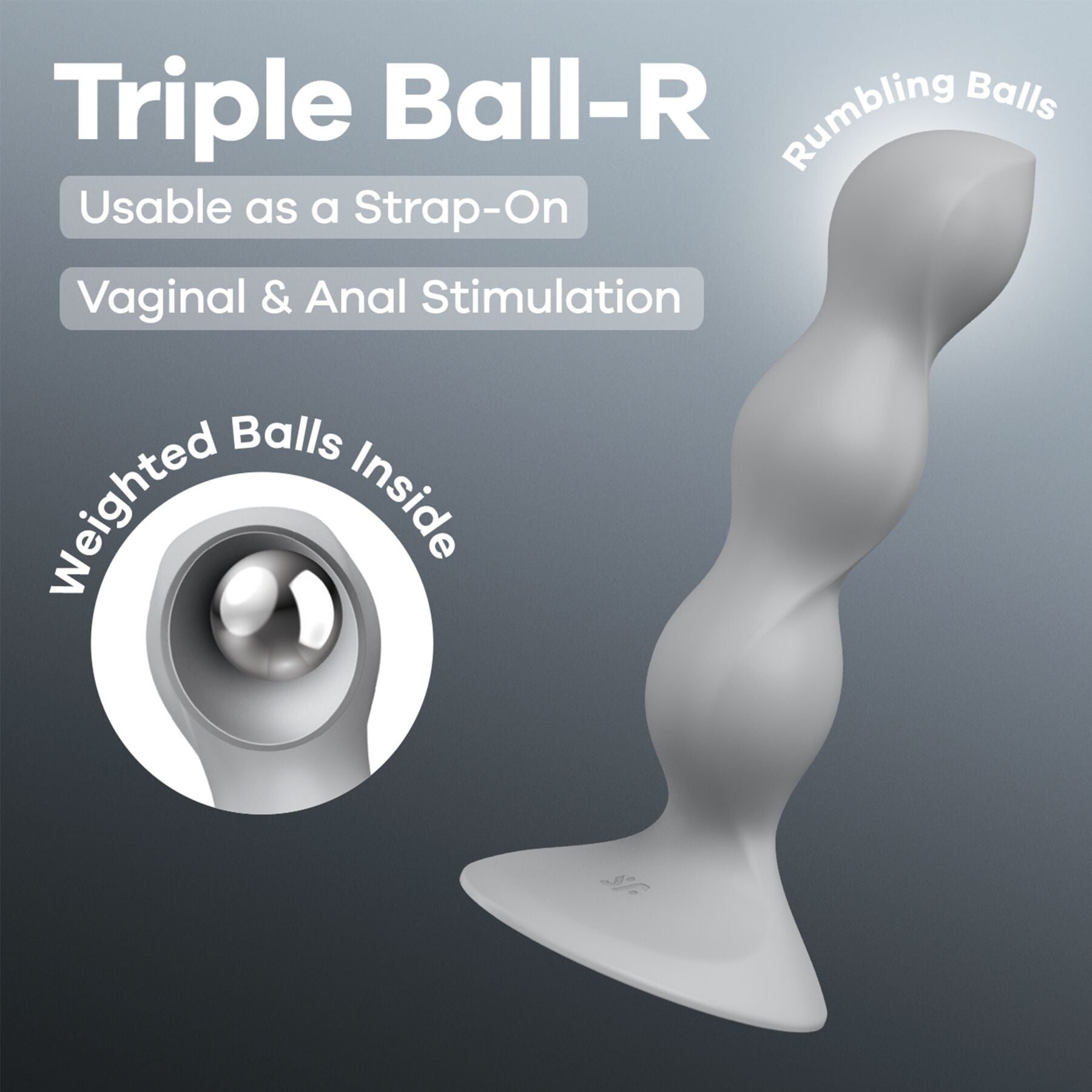 Анальний стимулятор-намистини Satisfyer Triple Ball-R