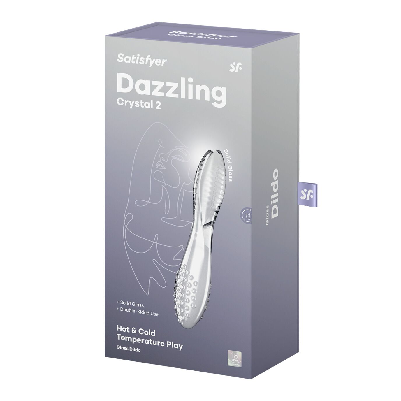 Двосторонній скляний дилдо Satisfyer Dazzling Crystal 2