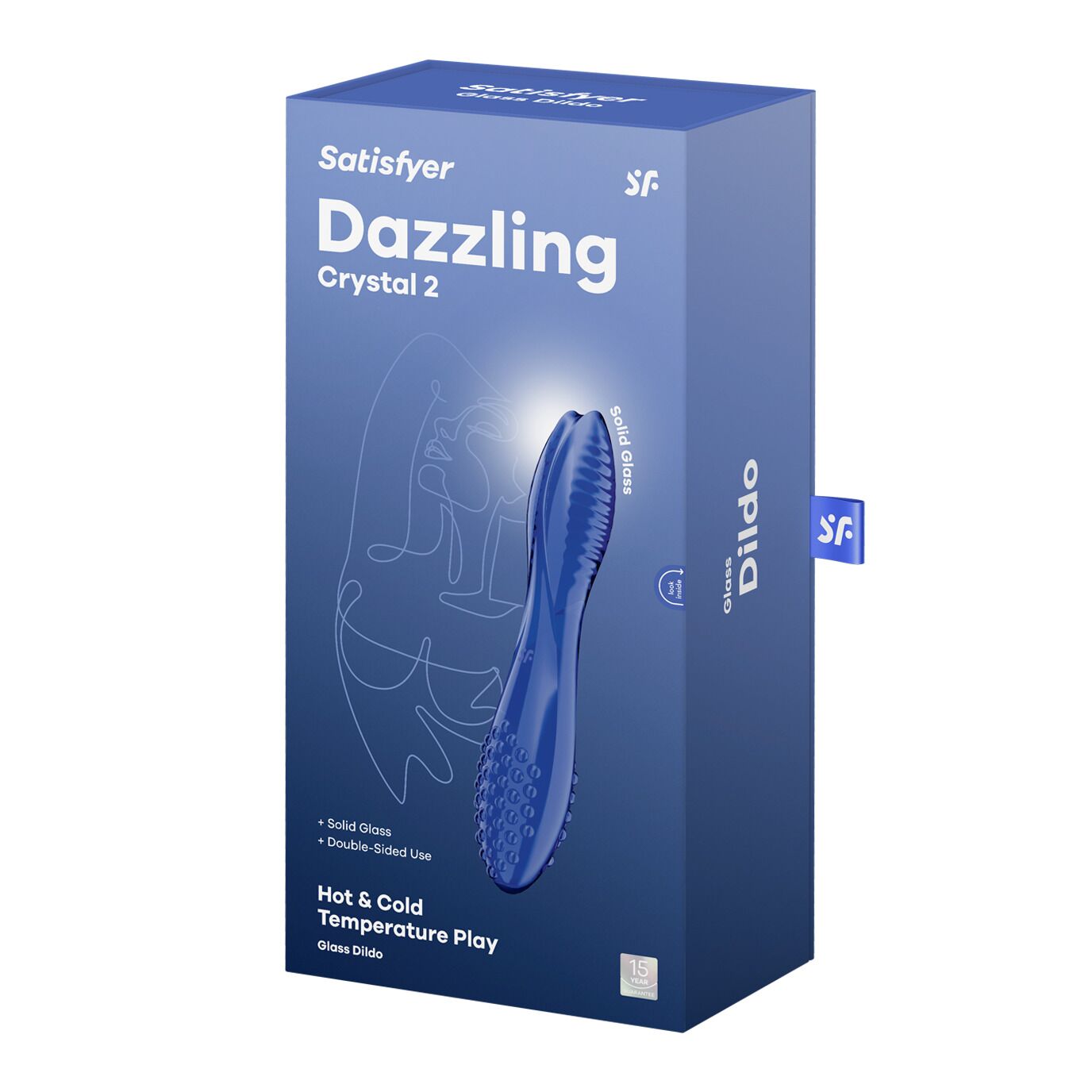 Двосторонній скляний дилдо Satisfyer Dazzling Crystal 2