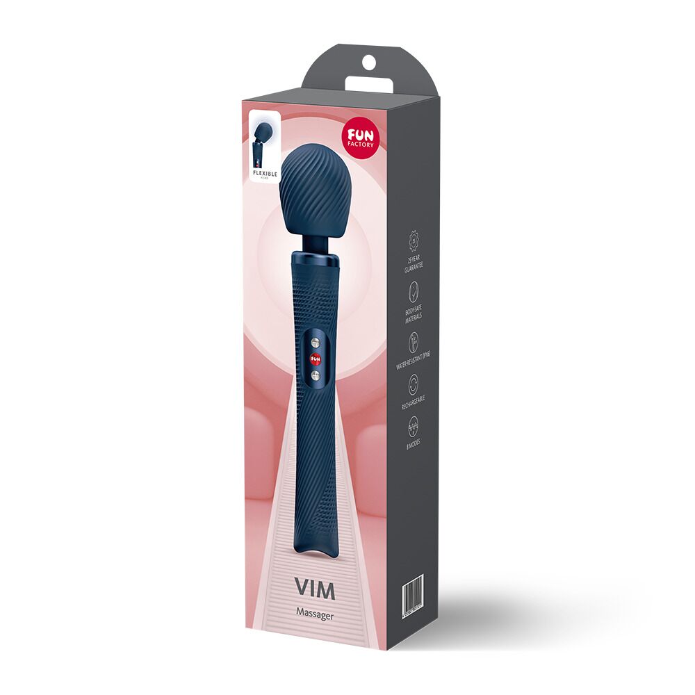 Вібромасажер Fun Factory VIM Vibrating Wand Nightblue