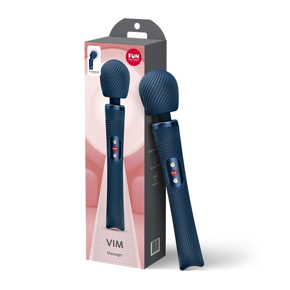 Вібромасажер Fun Factory VIM Vibrating Wand Nightblue