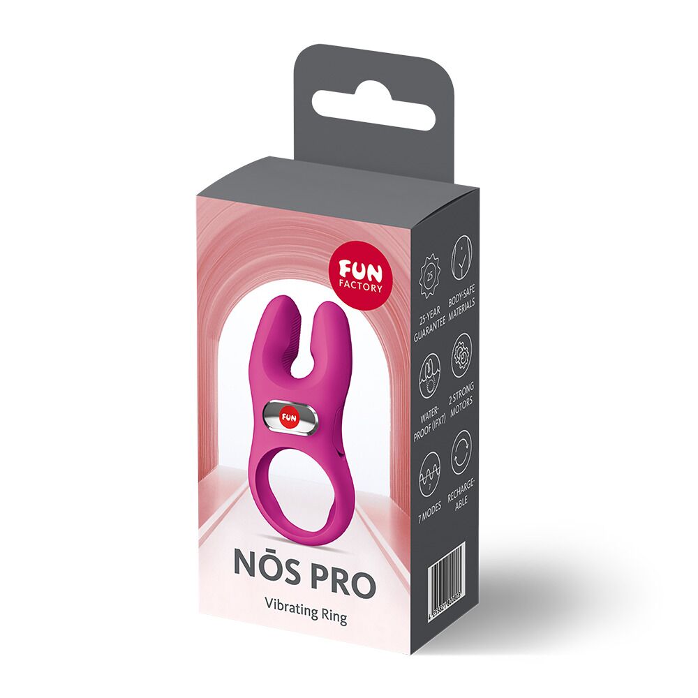 Ерекційне віброкільце з подвійною стимуляцією клітора Fun Factory NŌS PRO
