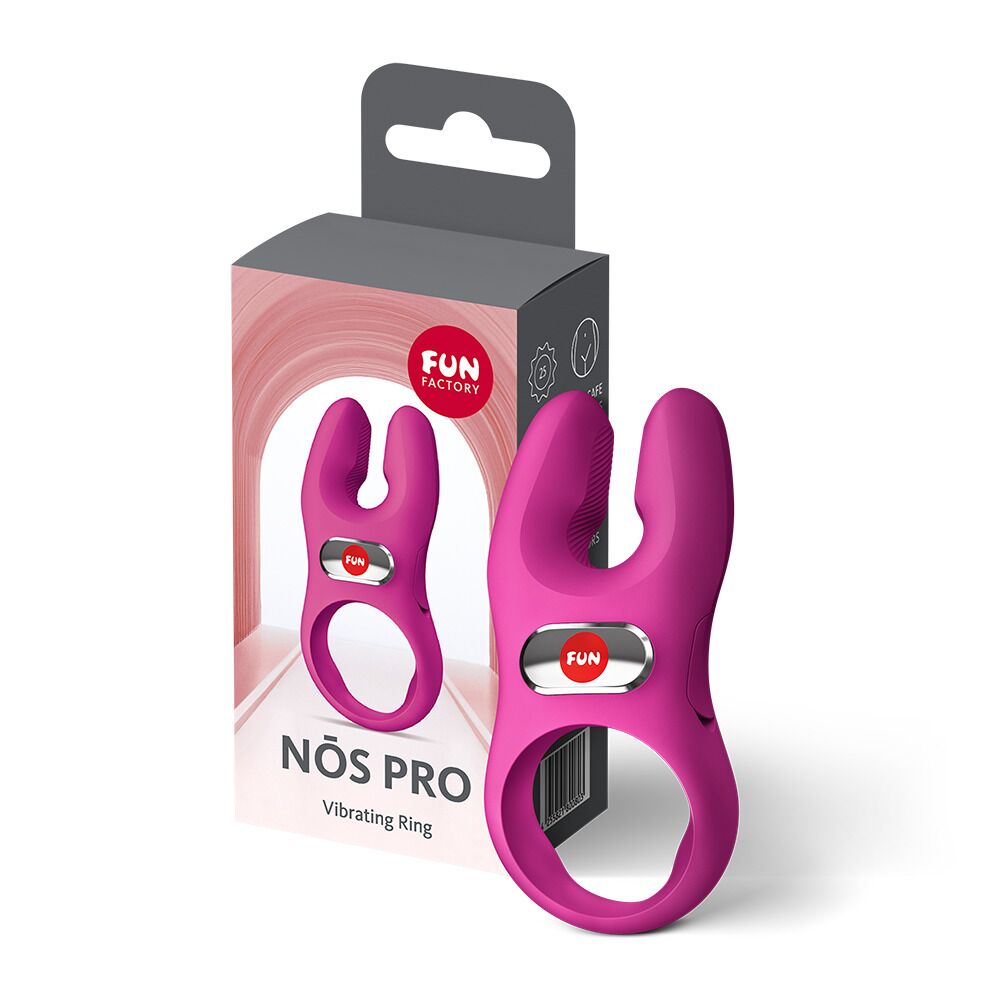 Ерекційне віброкільце з подвійною стимуляцією клітора Fun Factory NŌS PRO