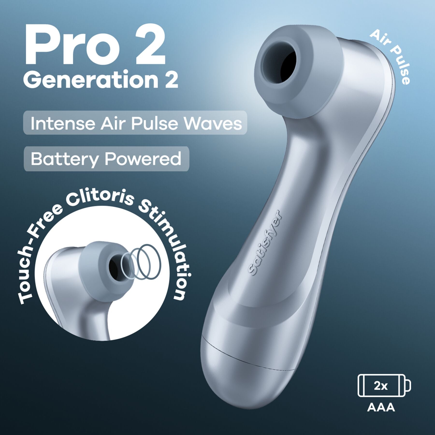 Вакуумний кліторальний стимулятор Satisfyer Pro 2 Generation 2 Battery Series