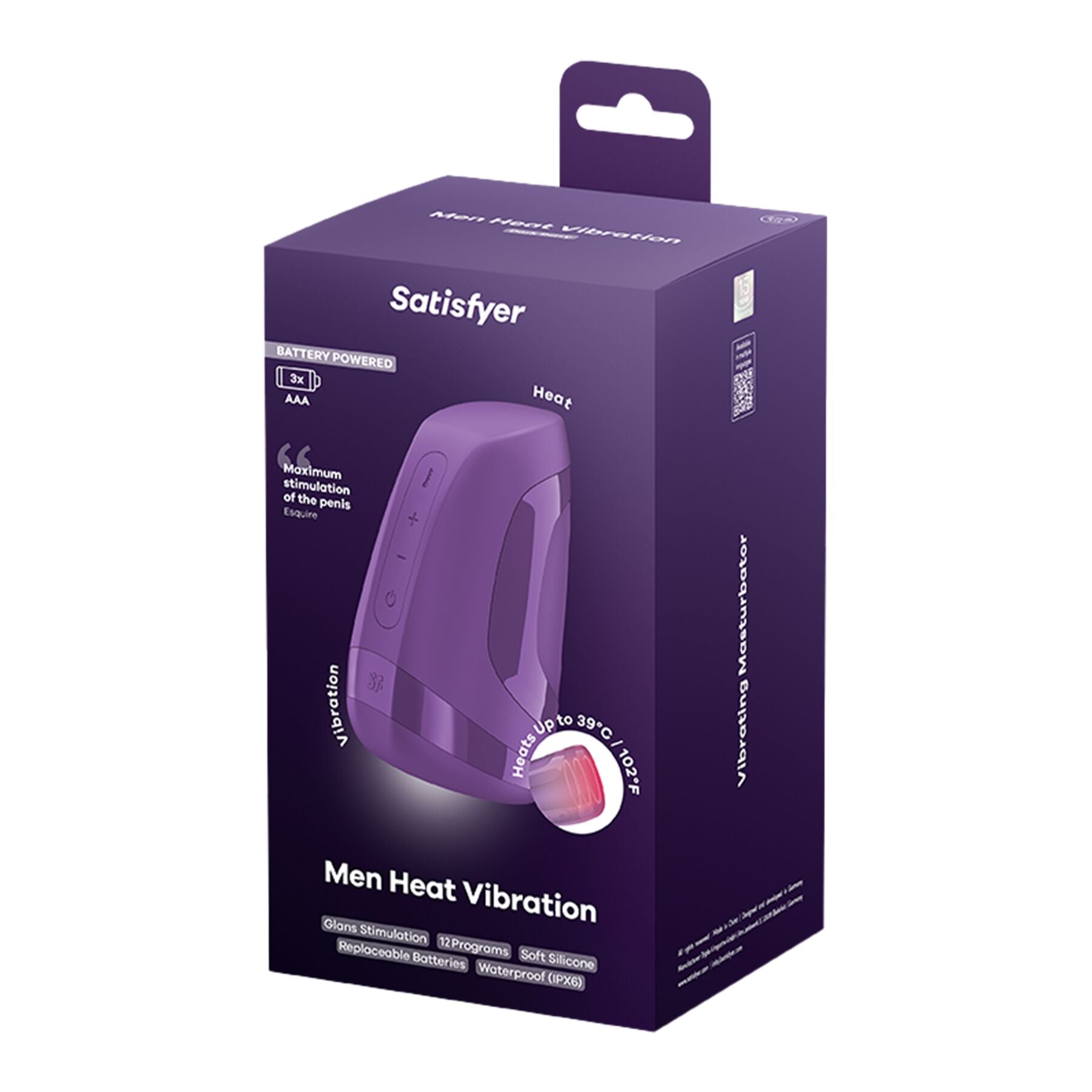 Мастурбатор Satisfyer Men Heat Vibration Battery Series імітатор мінету