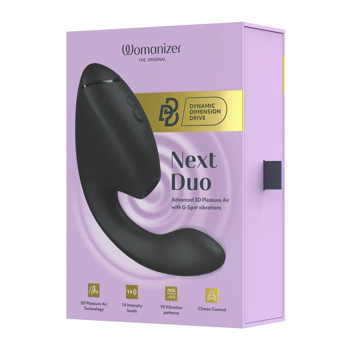 Подвійний вакуумний кліторальний стимулятор з вібрацією Womanizer Next Duo