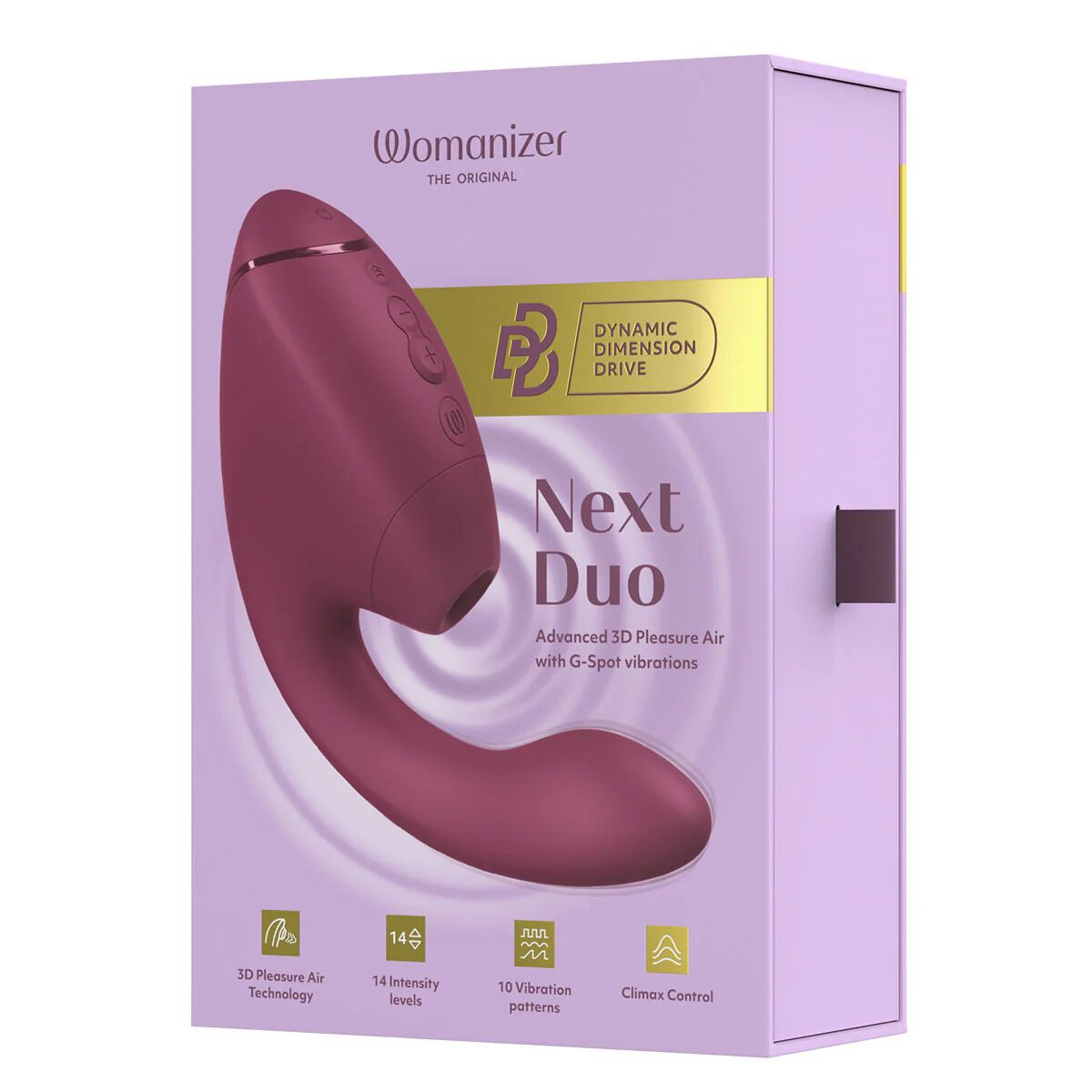 Подвійний вакуумний кліторальний стимулятор з вібрацією Womanizer Next Duo
