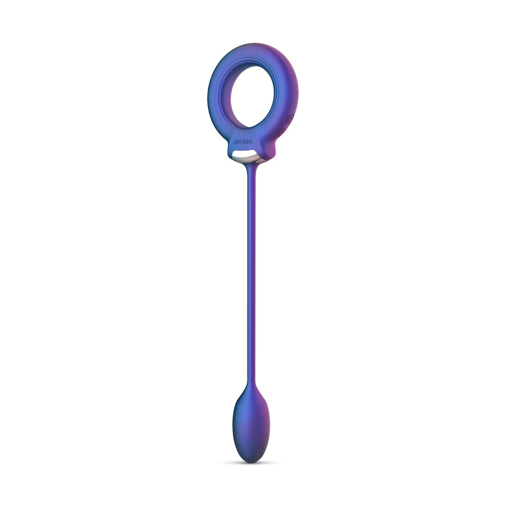 Ерекційне віброкільце з віброяйцем Hueman Eclipse Anal Vibrator