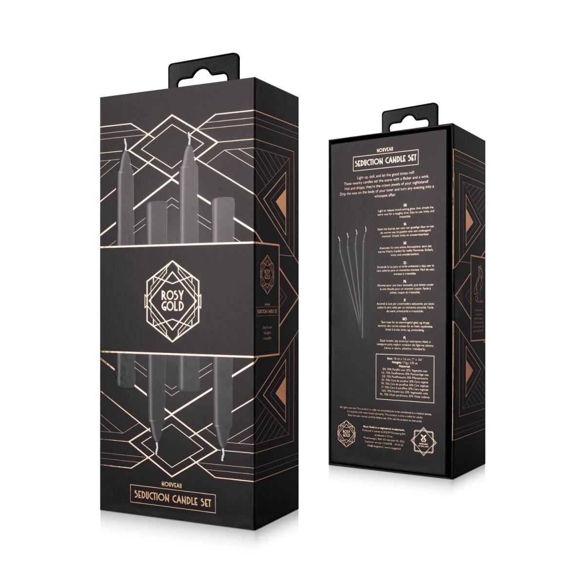 Набір свічок Rosy Gold Seduction Candle Set