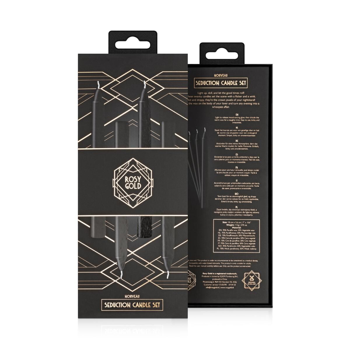 Набір свічок Rosy Gold Seduction Candle Set