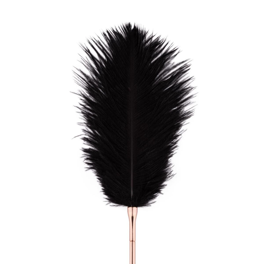 Лоскітка з металевим флогером Rosy Gold Feather Tickler &