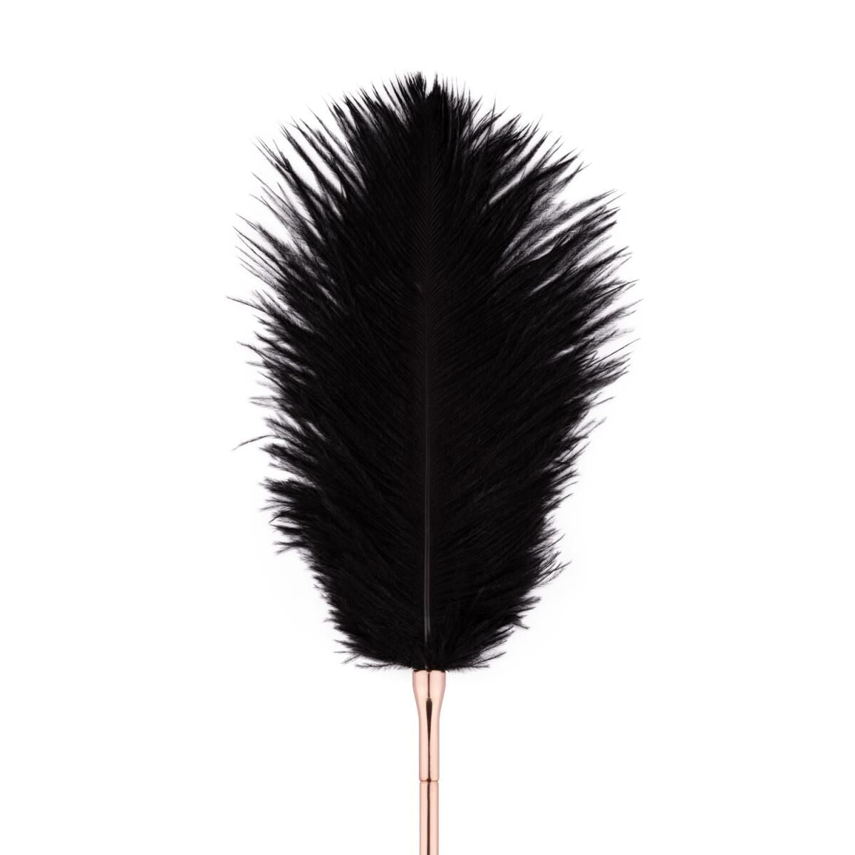 Лоскітка з металевим флогером Rosy Gold Feather Tickler &