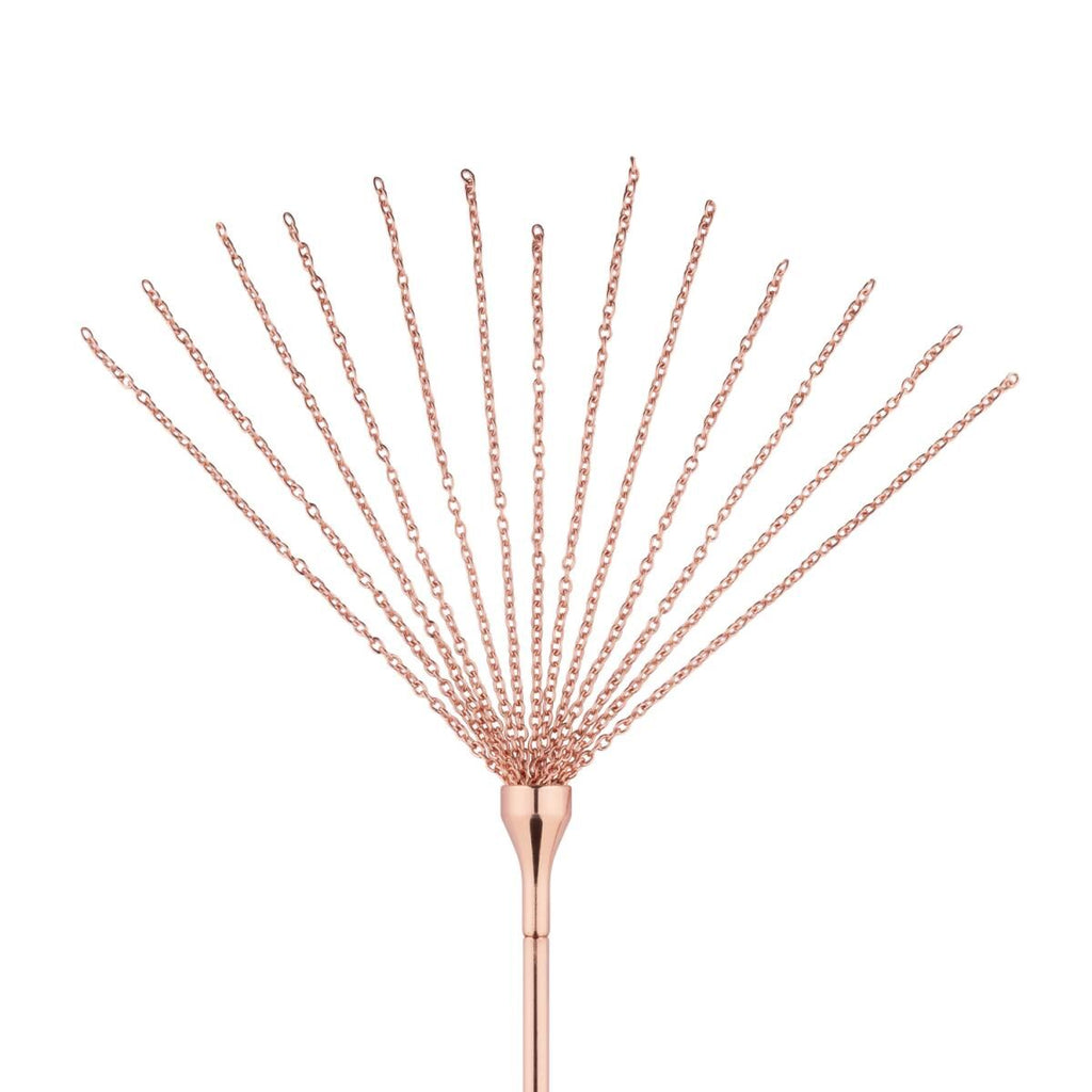 Лоскітка з металевим флогером Rosy Gold Feather Tickler &