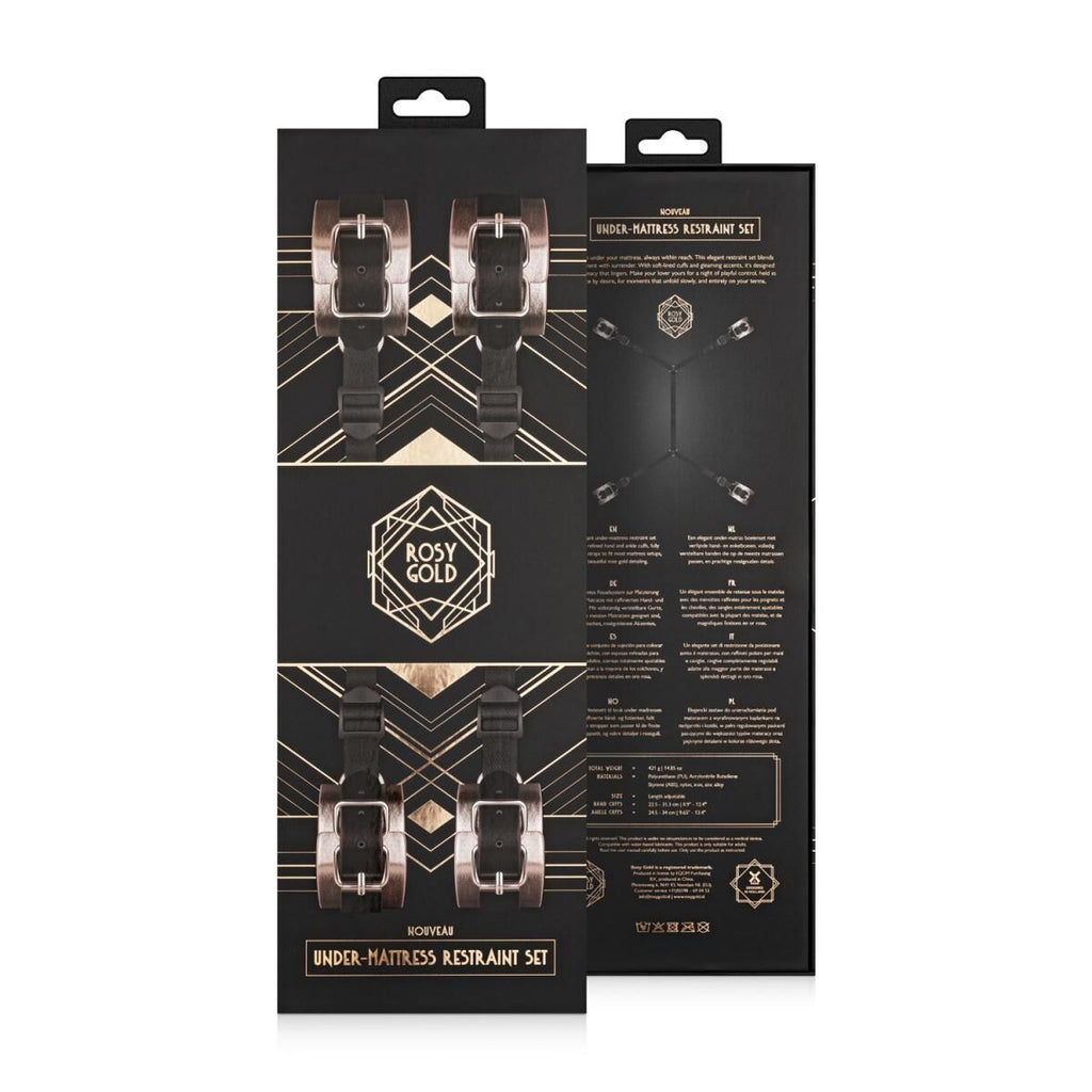 Фіксатор рук і ніг для ліжка Rosy Gold Under-Mattress Restraint Set