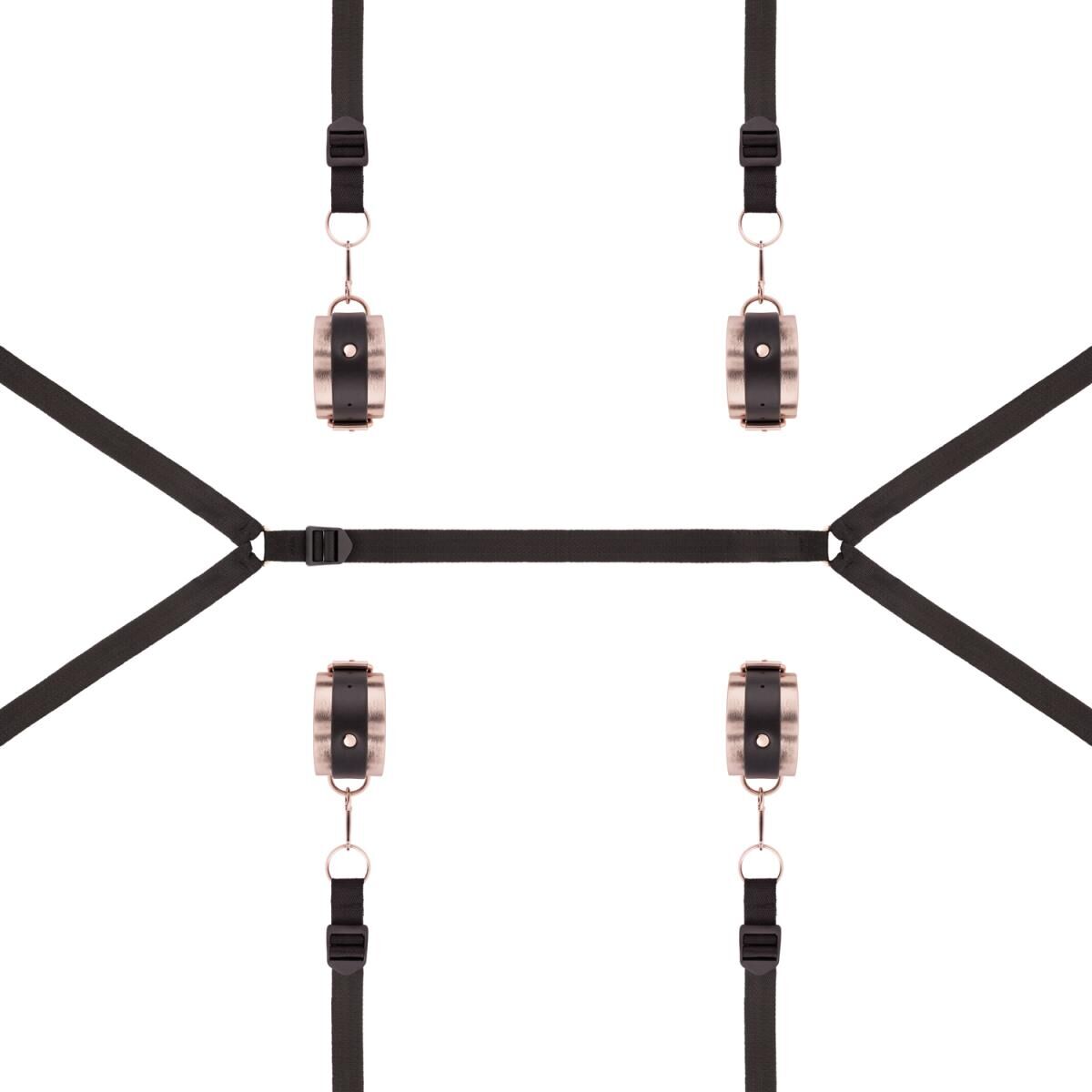 Фіксатор рук і ніг для ліжка Rosy Gold Under-Mattress Restraint Set