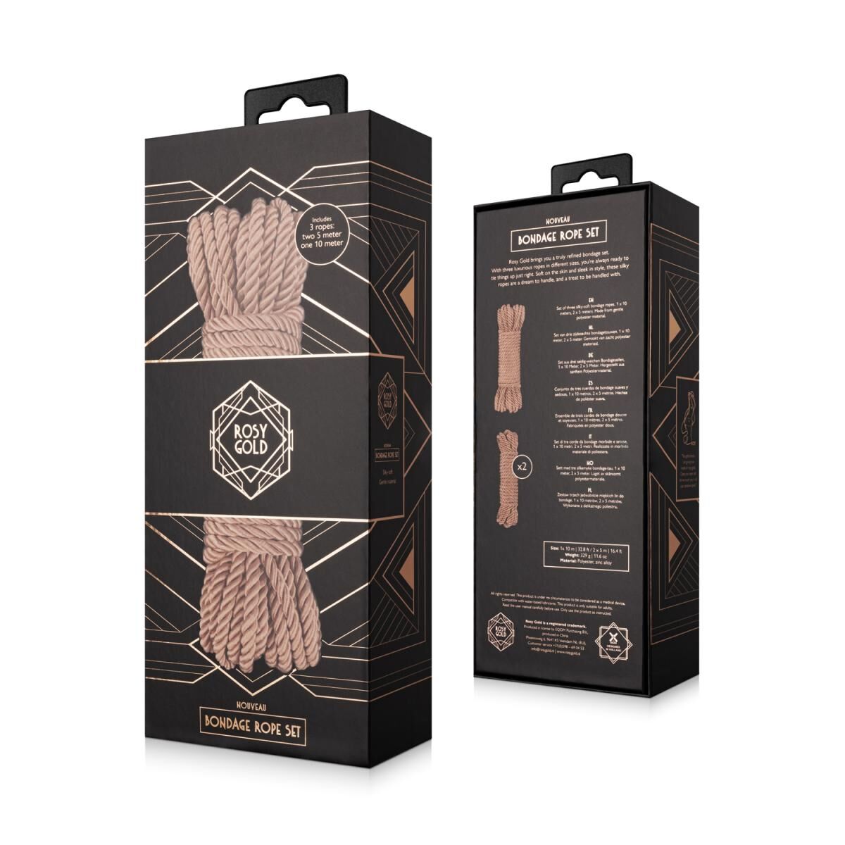 Набір мотузок для Шибарі Rosy Gold Bondage Rope Set