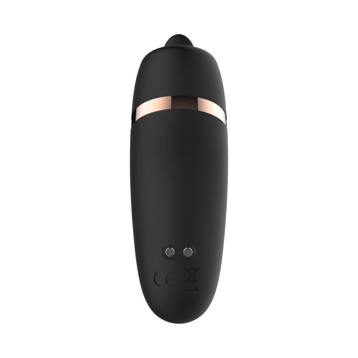 Мінівібратор з язичком Rosy Gold Vibrating & Licking Dual Stimulator