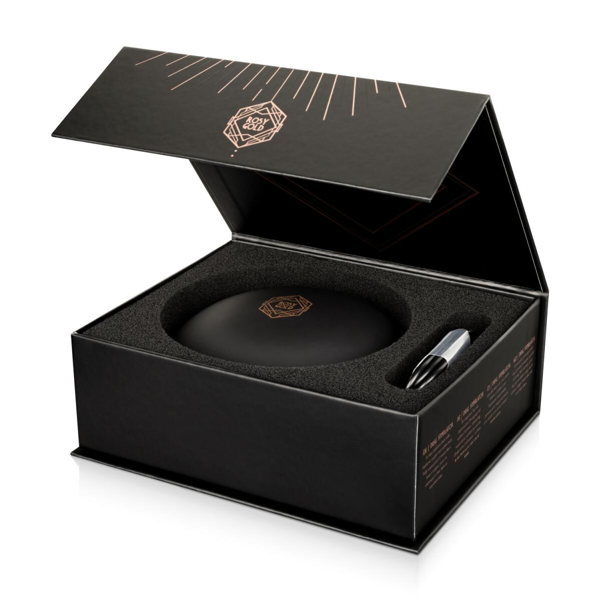 Мінівібратор з язичком Rosy Gold Vibrating & Licking Dual Stimulator
