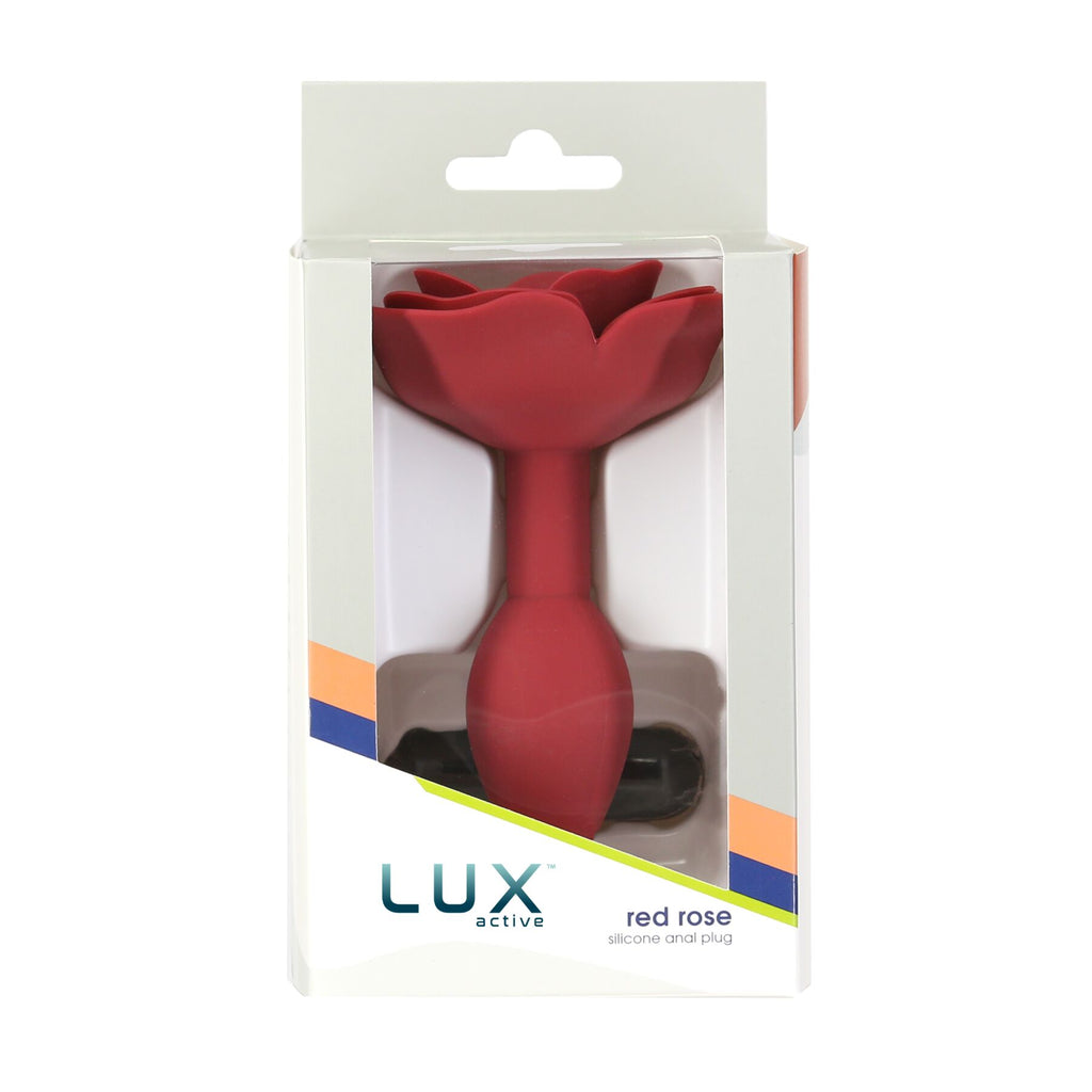 Силіконова анальна пробка Lux Active с розой