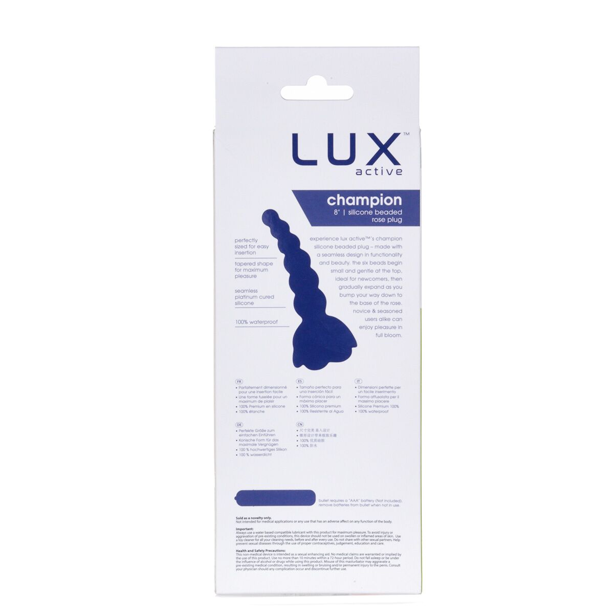 Анальний ланцюжок Lux Active с розой