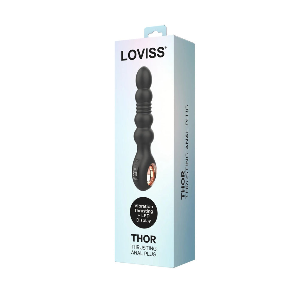 Анальний вібратор з пульсацією Loviss Thor Thrusting Anal