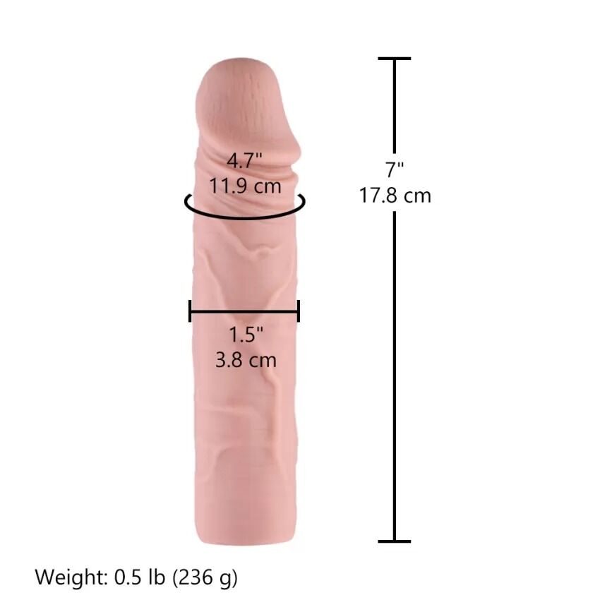 Силіконовий фалоімітатор для секс-машин Hismith 7 Silicone Dildo