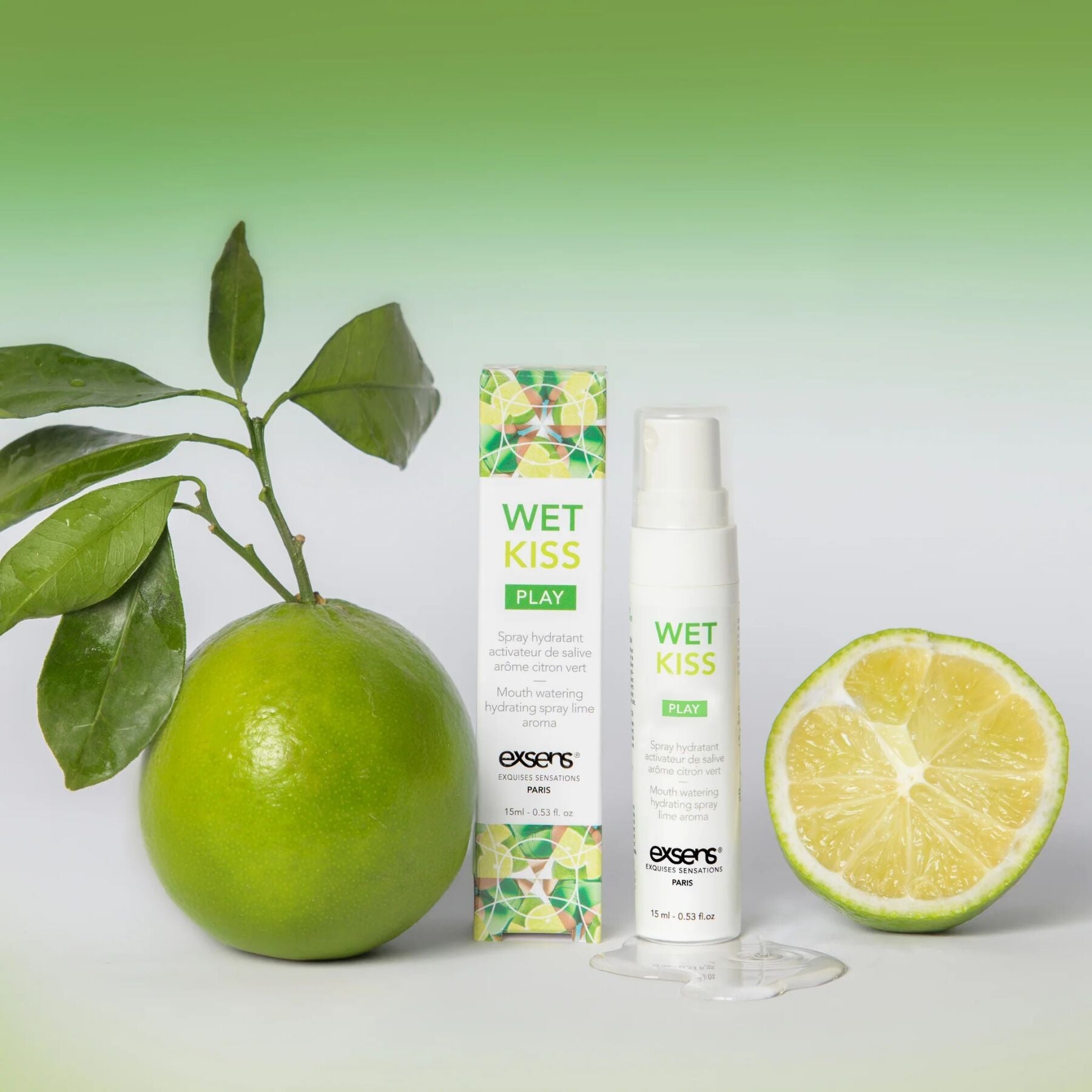 Спрей для посилення слиновиділення EXSENS Wet Kiss Lime