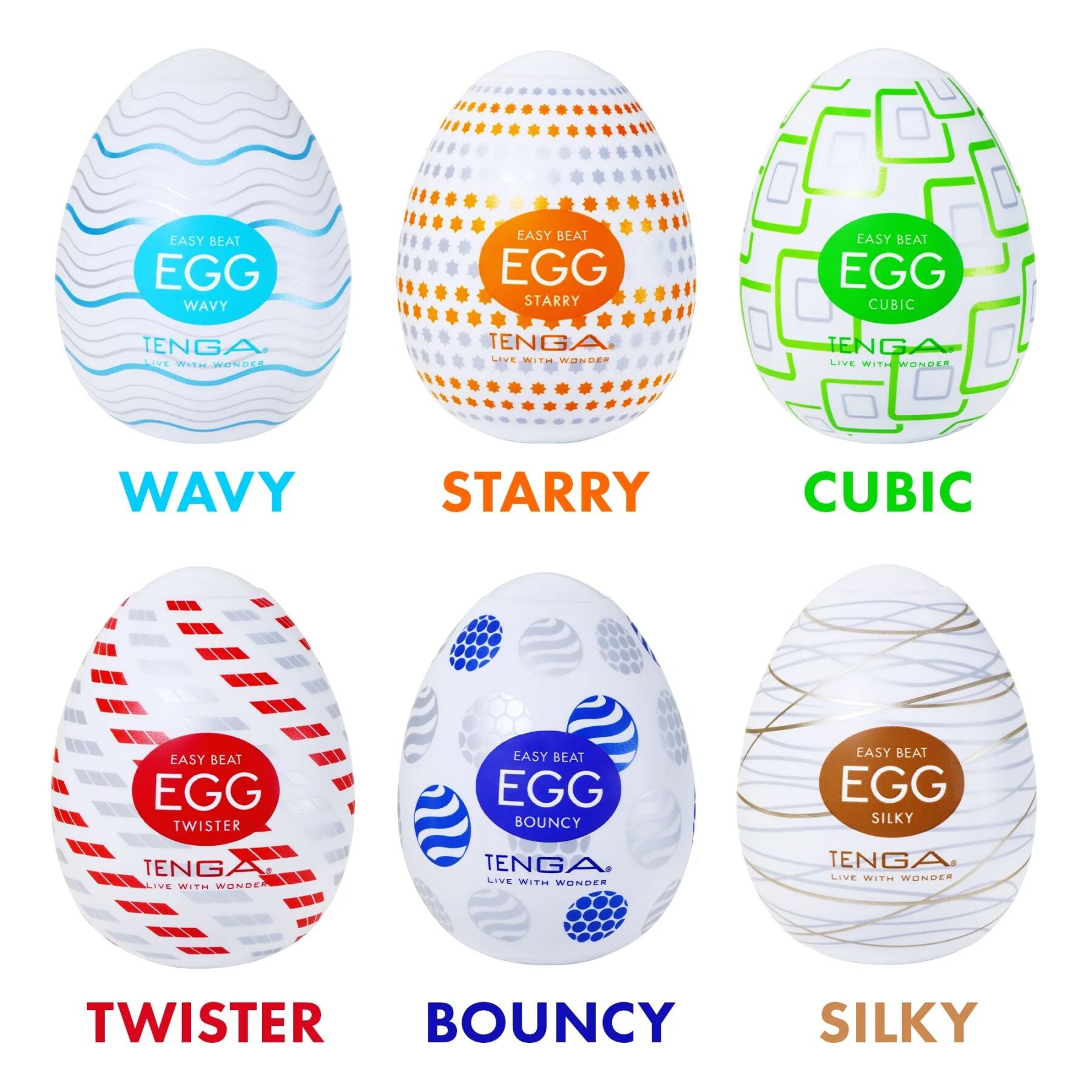Мастурбатор-яйце Tenga Egg Cubic