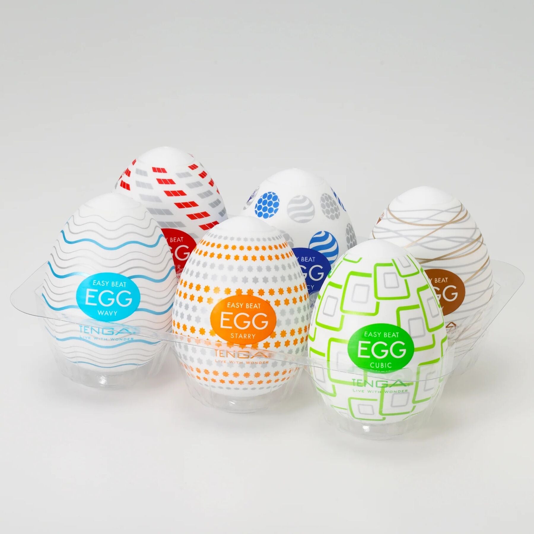 Набір мастурбаторів-яєць Tenga Egg Variety Pack - Standard 6 шт
