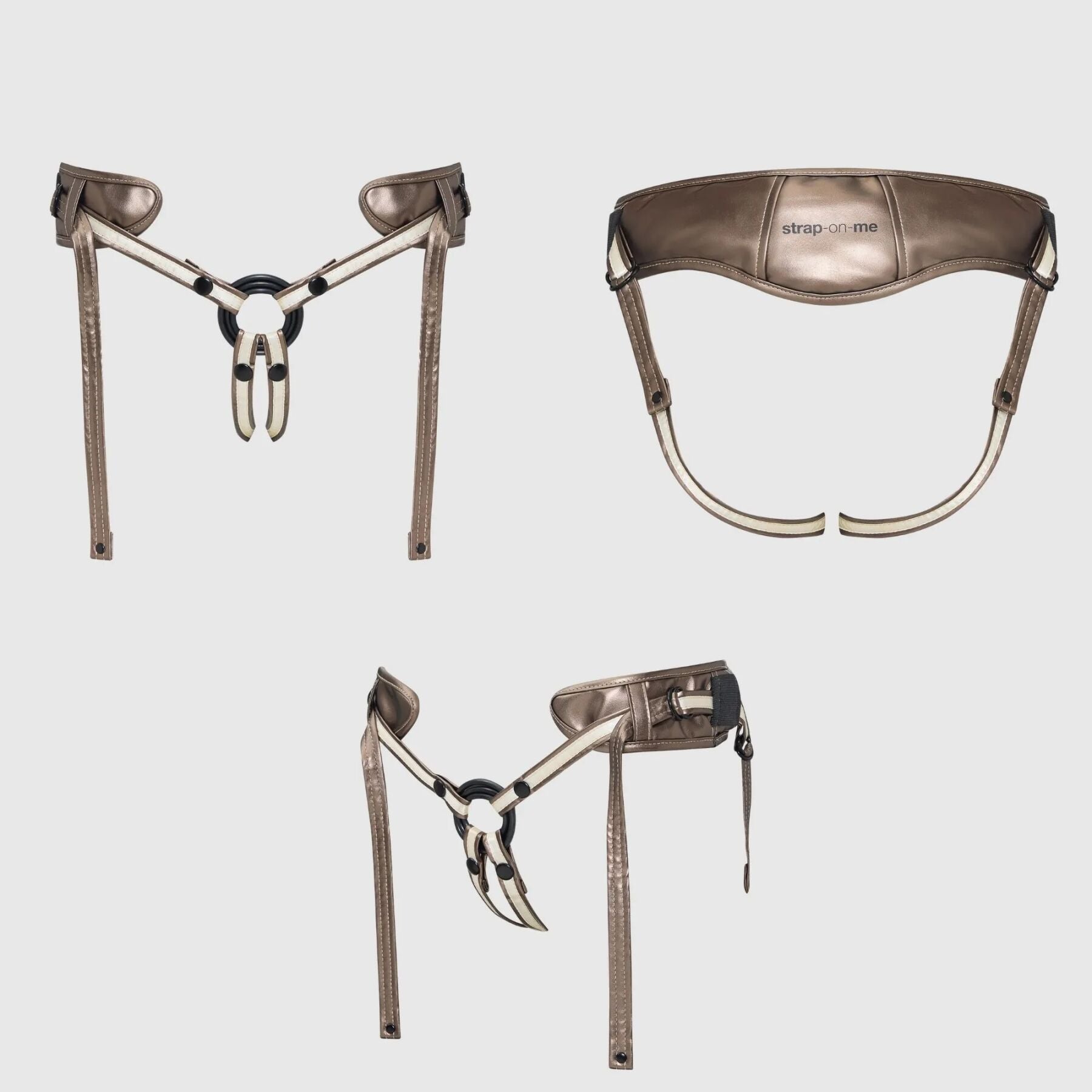 Трусики для страпона Strap-On-Me Leatherette Harness