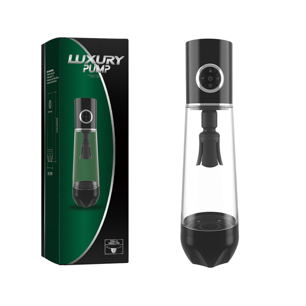 Автоматична вакуумна помпа Men Powerup Luxury Pump з вібромасажем