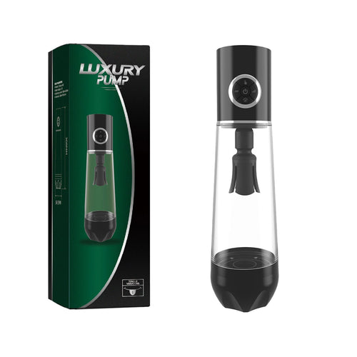 Автоматична вакуумна помпа Men Powerup Luxury Pump з вібромасажем